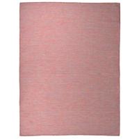 VidaXL Buitenkleed platgeweven 120x170 cm rood - thumbnail