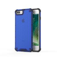 Schokbestendige honingraat PC + TPU beschermhoes voor iPhone 6 plus & 6s plus (blauw) - thumbnail
