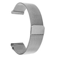 By Qubix - Milanese bandje - Zilver - Compatible met Garmin Lily 2 - Compatible Garmin bandje - thumbnail