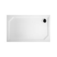 Douchebak Marmer Sapho Sara 120x75x3.5 cm Rechthoek Wit Sapho - thumbnail