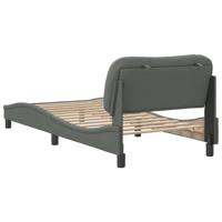 Bedframe zonder matras 90x190 cm stof donkergrijs - thumbnail