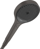 Hansgrohe Handdouche Rainfinity 130 3jet Geborsteld Zwart Chroom - thumbnail