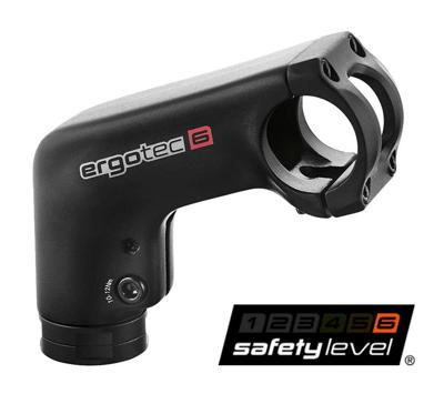Ergotec stuurpen ahead barracuda i 31.8 90 zwart