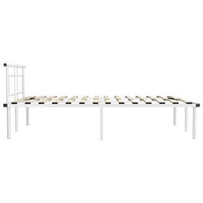 vidaXL Bedframe metaal wit 160x200 cm vidaXL Bedframe metaal wit 160x200 cm