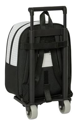 Schoolrugzak met Wielen Real Madrid C.F. Wit Grijs 22 x 27 x 10 cm