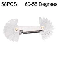 58 stuks metrische 60 graden + Britse 55 graden CR roestvrij staal draad Gauge - thumbnail