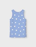 Name it 4-pak meisjes hemdjes - Serenity Heart - Multipack katoenen onderhemden kinderen - thumbnail
