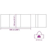 Windscherm camping waterdicht 508x130 cm groen - thumbnail