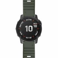 By Qubix - Siliconen bandje - Leger groen - Compatible met Garmin Tactix 8-51mm - Compatible Garmin bandje - thumbnail