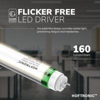 LED TL armatuur 120cm dubbel - T8 (G13) - 36 Watt 5760 lumen (160lm/W) - 3000K warm wit (830) - Koppelbaar - Flikkervrij - IP65 waterdicht - LED TL Lamp - thumbnail