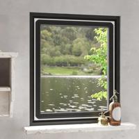 VidaXL Insectenhor voor ramen magnetisch 100x120 cm wit - thumbnail