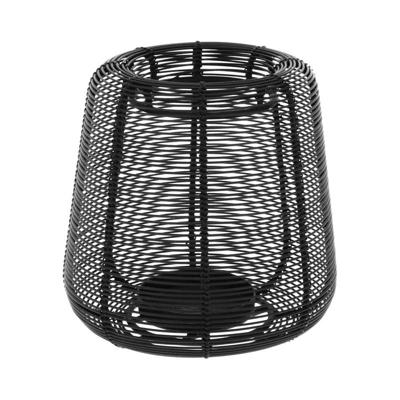 JENS Living Lantaarn Sil - Glas / Metaal - 16 of 22 cm - Zwart, Taupe, Wit