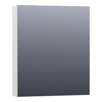 Brauer Impress Spiegelkast 60 cm - zonder Verlichting - Met 1 Rechtsdraaiende Dubbelzijdige Spiegeldeur - Hoogglans Wit