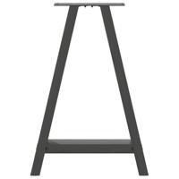 Eettafelpoten 2 st A-vormig 60x(72-73) cm staal antraciet - thumbnail
