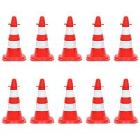 Kegelset met ketting 10 m rood en wit - thumbnail