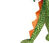 Draak Kostuum Dreumes Groen - thumbnail
