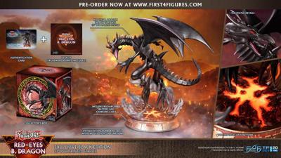 Yu-Gi-Oh! Resin Statue - Red-Eyes B. Dragon - Black (First4Figures)