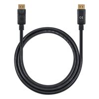 Manhattan 355568 DisplayPort-kabel DisplayPort Aansluitkabel DisplayPort-stekker, DisplayPort-stekker 1.00 m Zwart Afgeschermd (drievoudig), PVC-mantel, - thumbnail