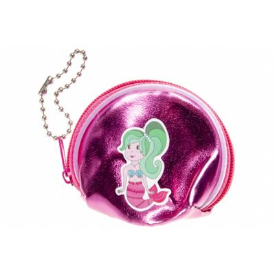 LG Imports mini portemonnee zeemeermin roze 7 x 6 cm