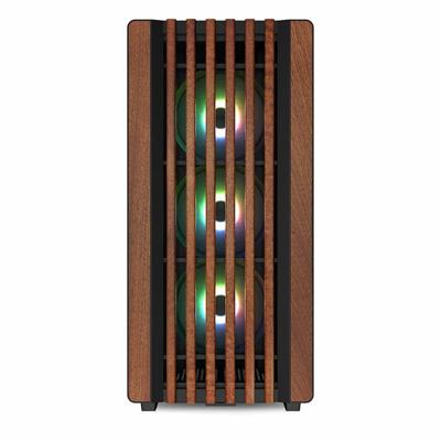 Sharkoon REBEL C70M RGB Full Tower Zwart, Hout
