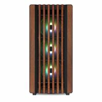 Sharkoon REBEL C70M RGB Full Tower Zwart, Hout - thumbnail