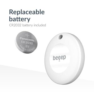 Beeep BeTag Android Tracker White & Keychain White - 3 pack