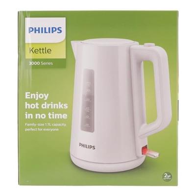 Waterkoker Philips HD9318/00 1,7 L 2200W Wit Zwart Plastic 2200 W 1,7 L - thumbnail