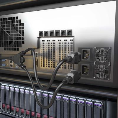 Voedingskabel Aisens A132-0864 1,8 m Zwart