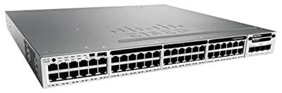 Cisco Catalyst WS-C3850-48P-L beheerde energie via Ethernet (PoE) ondersteuning Zwart - Grijs Netwerkswitch, WS-C3850-48P-L