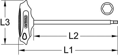 KS Tools 963.1582 Haakse schroevendraaier 5 mm