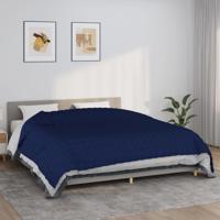 VidaXL Verzwaringsdeken 235x290 cm 11 kg stof blauw - thumbnail