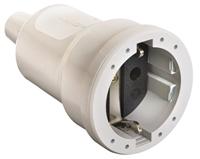 AS Schwabe 62224 Koppeling met randaarde PVC 230 V Wit - thumbnail