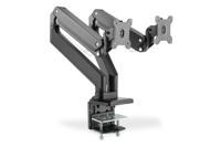 Digitus DA-90427 Monitorbeugel 2-voudig 38,1 cm (15) - 88,9 cm (35) Zwart Uittrekbaar, Draaibaar, In hoogte verstelbaar, Kantelbaar, Kantelbaar en roteerbaar, - thumbnail