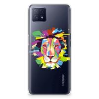 OPPO A53 5G | OPPO A73 5G Telefoonhoesje met Naam Lion Color - thumbnail
