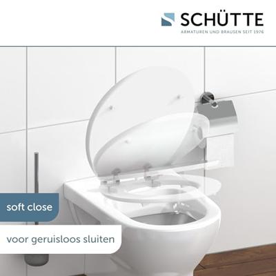 Schutte MDF High Gloss WC-bril FLOWERS AND WOOD met soft-close
 80549