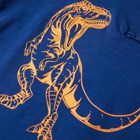 Kindershirt met korte mouwen 140 donkerblauw - thumbnail