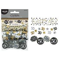 Tafelconfetti 50 Jaar Sparkling Goud (34gr) - thumbnail