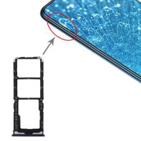 SIM-kaart lade + SIM-kaart lade + micro SD-kaart lade voor vivo Y7s (paars) - thumbnail
