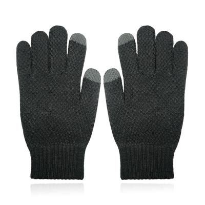 LGT JWLS Gebreide Heren Handschoenen - Warm Winter Donkergrijs