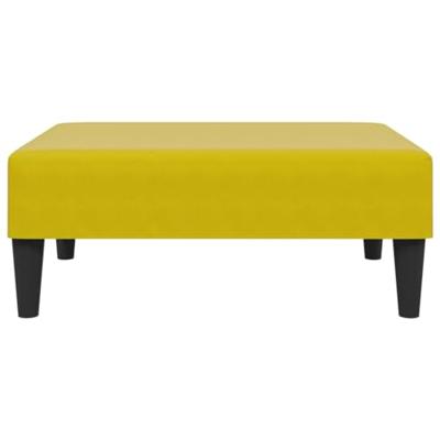 2-delige Loungeset met kussens fluweel geel