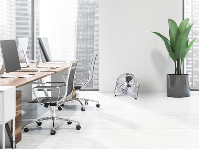 Bestron vloerventilator Retro 35 cm 3 standen 55W chroom