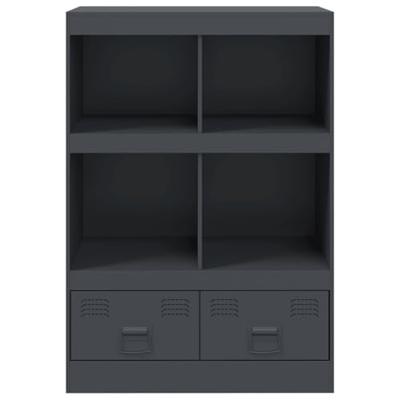 Hoge kast 67x39x95 cm staal antracietkleurig Hoge kast 67x39x95 cm staal antracietkleurig