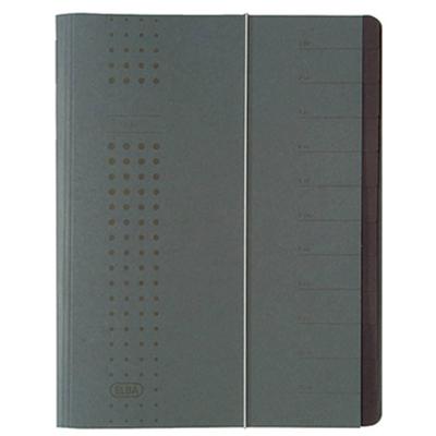 Elba chic 400001032 Ordner Grijs DIN A4 Colorspankarton Aantal vakken: 12