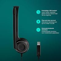 Sennheiser PC 7 USB Headset Bedraad Hoofdband Kantoor/callcenter USB Type-A Zwart - thumbnail