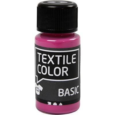 Creativ Company Textile color semi-dekkende textielverf - roze, 50ml