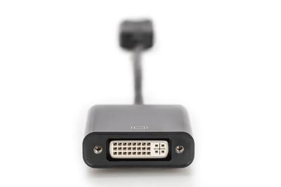 Digitus AK-340409-001-S DisplayPort / DVI Adapter [1x DisplayPort stekker - 1x DVI-bus 24+5-polig] Zwart 15.00 cm
