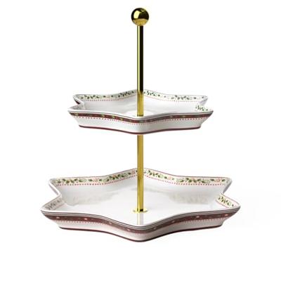 Villeroy & Boch Winter Bakery Delight Etagere hulst 25,5 cm Villeroy & Boch Winter Bakery Delight Etagere hulst 25,5 cm
