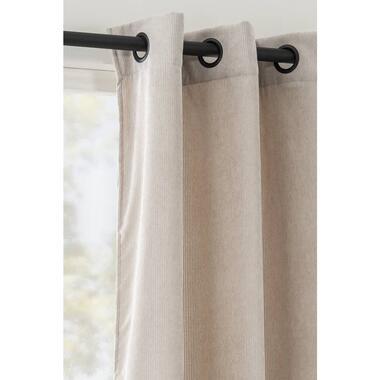 Gordijn Indy - zand - 140x280 cm (1 stuk)