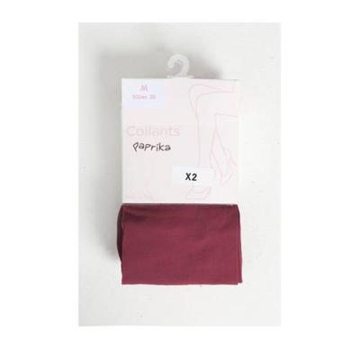 Paprika panty 50 denier - set van 2 bordeaux