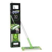 Swiffer vloerreiniger 3D Clean starterkit, met 4 droge en 2 vochtige stofdoekjes - thumbnail